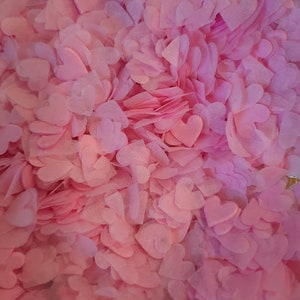 Eco Biodegradable Wedding Confetti - Pale Pink Hearts