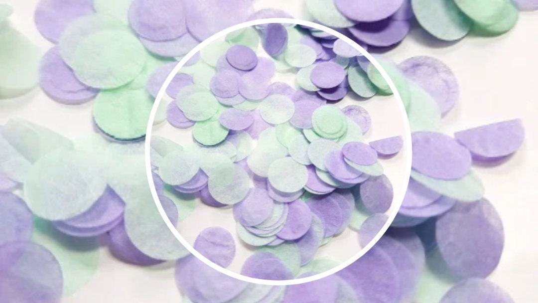 Eco Biodegradable Wedding Party Confetti Lilac and Mint Green -  Canada