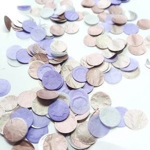Eco Biodegradable Wedding Party Confetti Rosegold with pastels choose from Hearts, Stars, or Circles