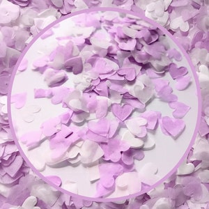 Eco Biodegradable Wedding Confetti -  Lilac, Lavender and White