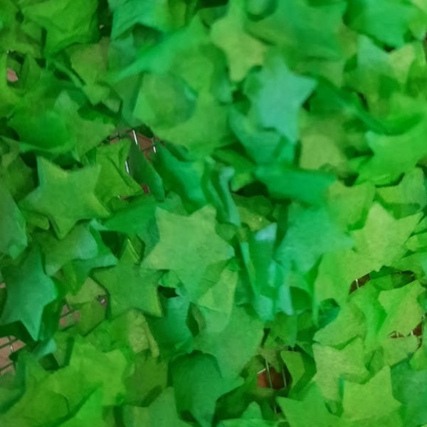 Eco Biodegradable Apple Green Star Confetti
