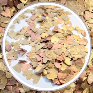 Eco Biodegradable Wedding Confetti - Copper and Gold