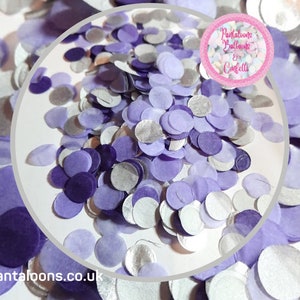 Eco Biodegradable Wedding Confetti -  Purple, Lavender & Silver