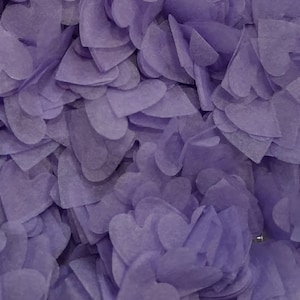 Eco Biodegradable Wedding Confetti - Lilac Purple Hearts