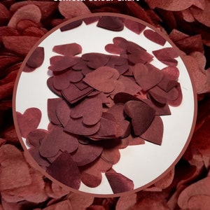 Eco Biodegradable Wedding Confetti - Burgundy