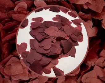 Eco Biodegradable Wedding Confetti - Burgundy