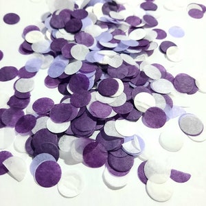 Eco Biodegradable Purple, Lilac & White Confetti