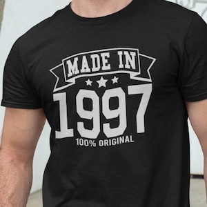 Camiseta de cumpleaños hecha en 1997