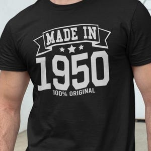 Verjaardagsshirt gemaakt in 1950