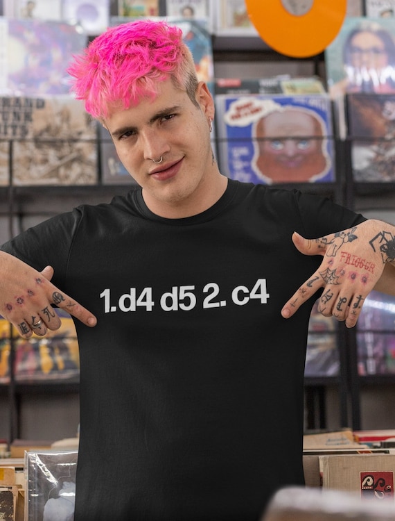 Camiseta de ajedrez Gambito de Dama: Movimiento d5