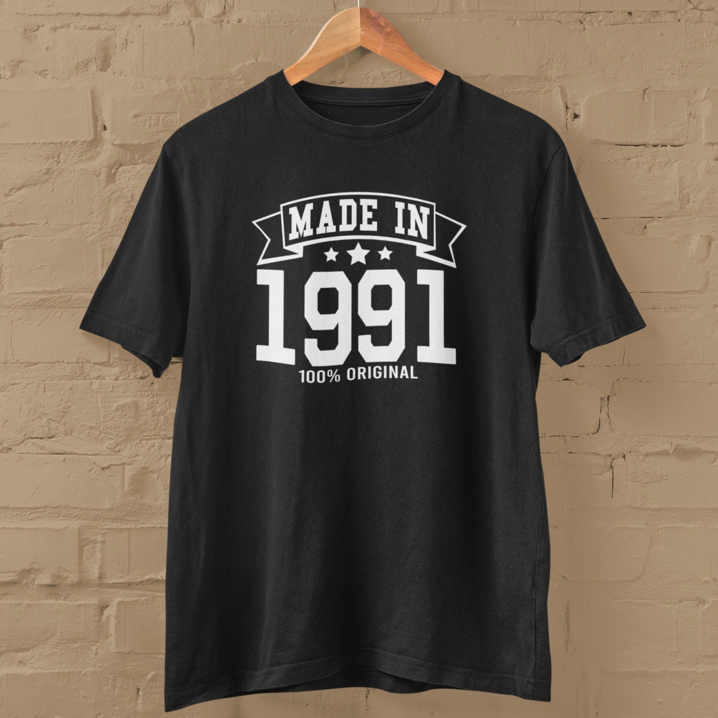 Made in 1991 Birthday T shirt Various Sizes and Colours Etsy Ireland