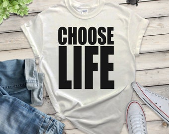 Choose Life Ladies Fitted T-Shirt