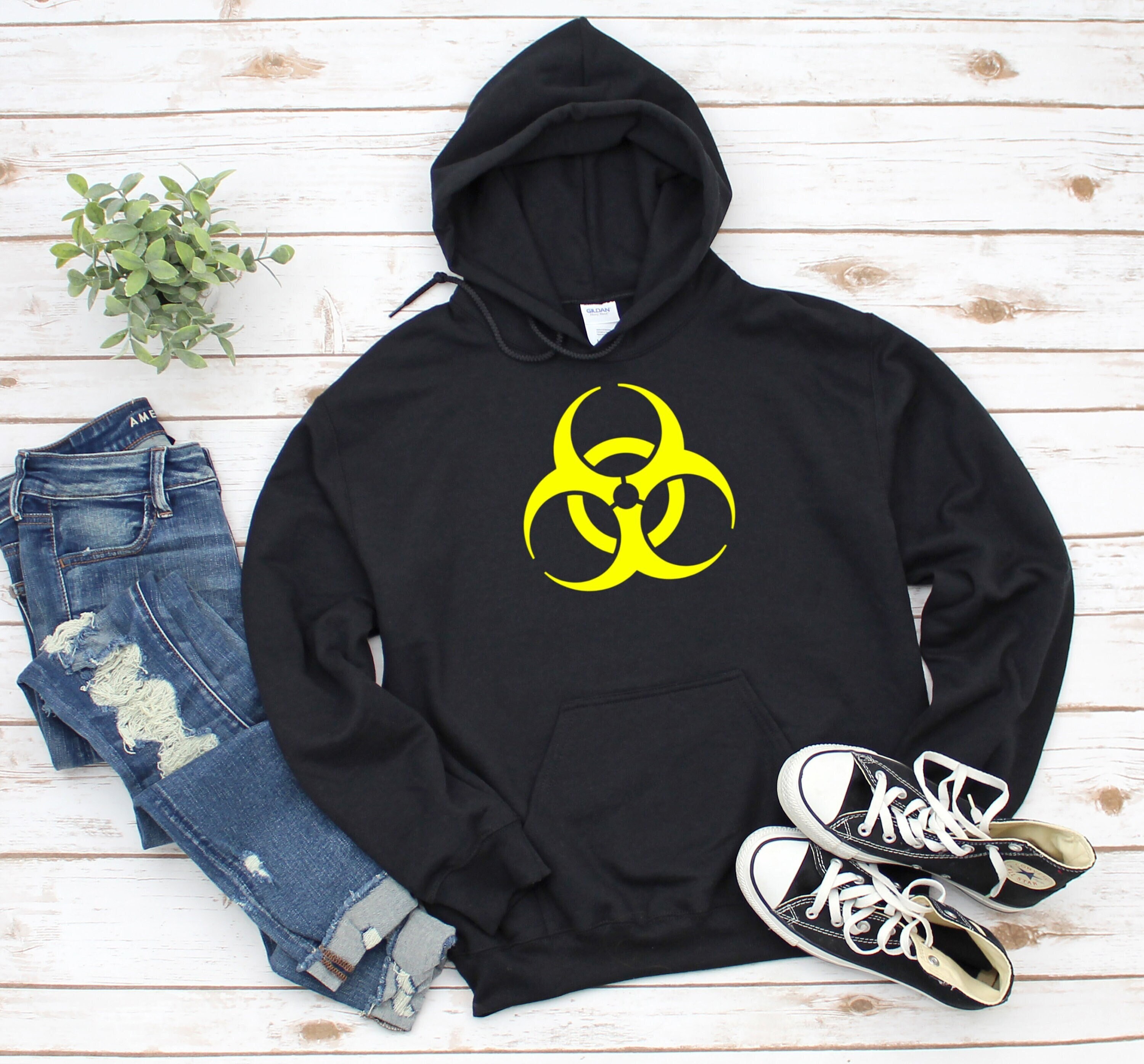 Biohazard Symbol - Hoodie - Etsy