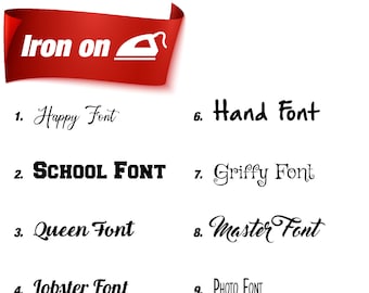 Iron On Letters Etsy
