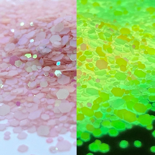 Glow in the Dark Stars Shape Glitter Cosmetic Glitter Etsy