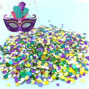 Fat Tuesday Mardi Gras Shape Glitter Solvent Resistant Glitter For tumblers Polyester nail art confetti for slime