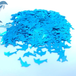 Dolphin glitter shape Solvent Resistant Glitter Lips For tumblers Polyester nail art confetti for slime summer
