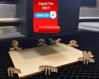 Glowforge Pins for Holding Material in the tray DIGITAL FILE ONLY!