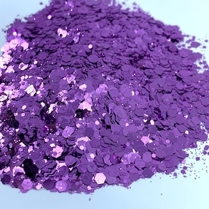 Purple Chunky Glitter Mix, Nail Glitter, Lip Gloss Glitter, Resin For tumblers nail art crafts polyester confetti for slime