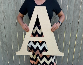 Large Wooden Letter for Wall Decor Nursery Name Sign Kid Room Girl Boy Custom Wood Name Sign Letter Crib cut hardwood Wooden Lettering wood