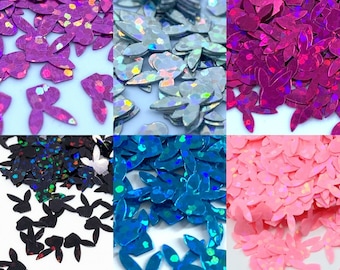 Glitter Bunny for Tumbler Resin Epoxy Face & Body art Craft Glitter Bunny Head, Glitter Shapes, Party Confetti - Add Sparkle to Your Life