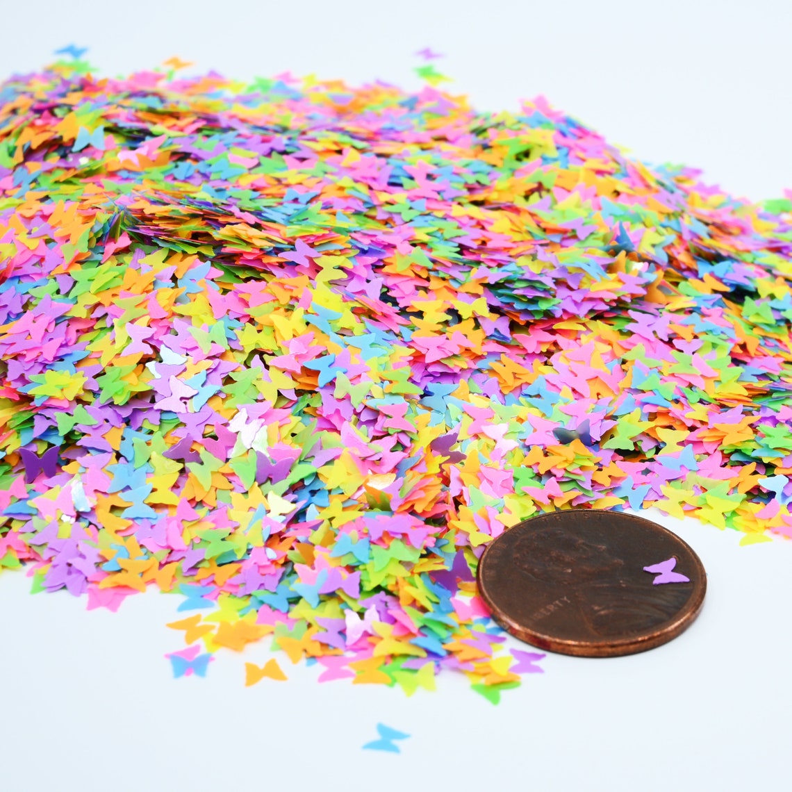 Butterflies Rainbow Butterfly Glitter Butterflies Confetti Etsy