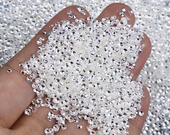 3D Bubble Glitter for Resin Crafts, Tumblers, Nail Art, Snow Globes white