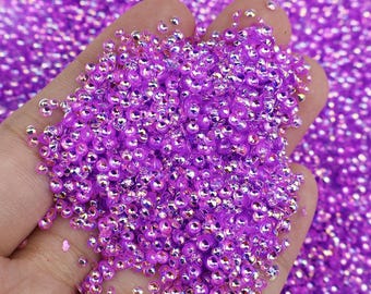 3D Bubble Glitter Resin Art, Snow Globes, Tumblers, Nail Crafts & Iridescent DIY Craft Supplies Purple
