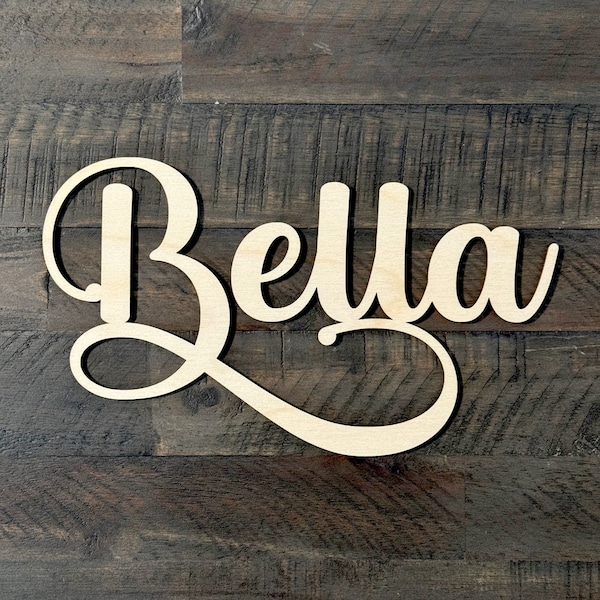 Custom wood name sign cutout Baby name sign Above the crib sign Large custom name sign nursery name sign girl nursery name sign Personalized