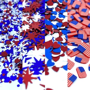 Glitter red white and blue Glitter for face body hair nail art glitter for tumbler resin Craft glitter American colors glitter