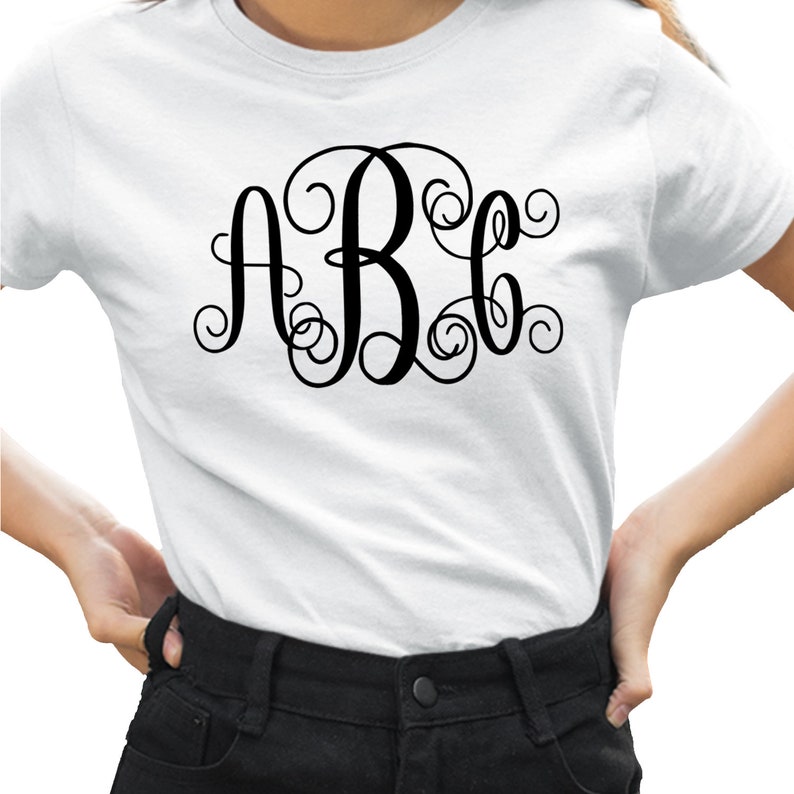 Custom Iron on Monogram Transfer Decal Name Iron on Transfer Etsy