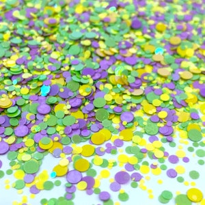 Pastel Colored dots cheer Shape Glitter Solvent Resistant Glitter For tumblers Polyester nail art confetti for slime
