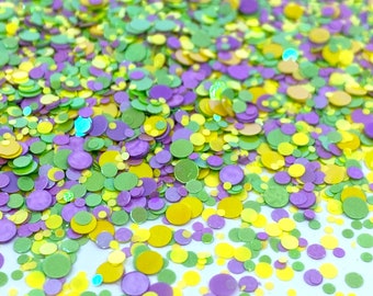 Pastel Colored dots cheer Shape Glitter Solvent Resistant Glitter For tumblers Polyester nail art confetti for slime