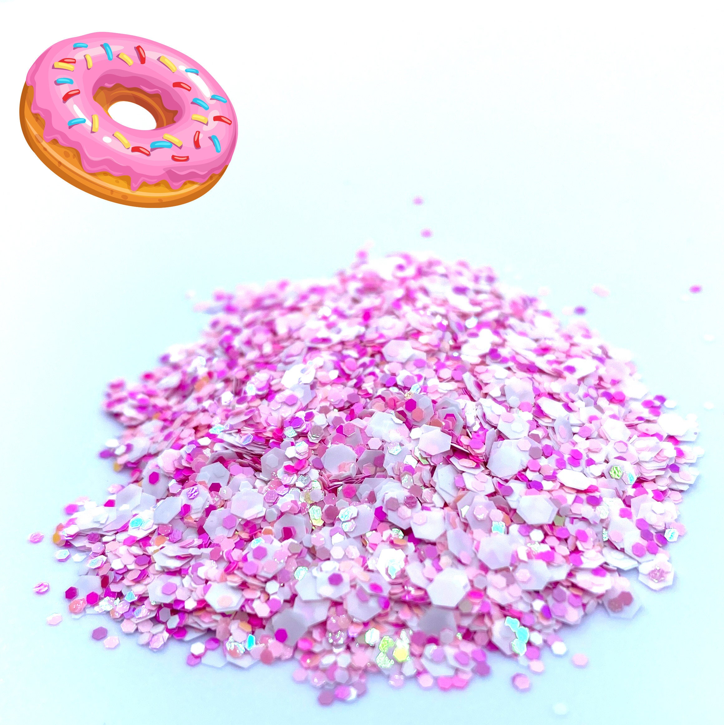 Mixed Donuts Heart Candy Charms for Slime DIY Polymer Filler Addition Slime  Accessories Toys Modeling Clay Kit for Children 