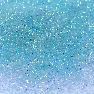 Sky Blue fine Glitter Cosmetic Solvent Resistant Glitter For tumblers Polyester nail art confetti for slime