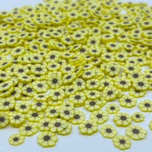 Sun Flower yellow clay shape glitter shapes, Polyester Glitter, Tumblers, Cups, Slime, Deco, Crafts, Resin Art Confetti