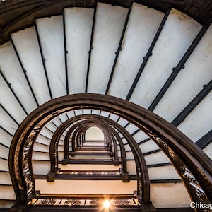 Chicago Rookery Building | Staircase | Chicago Art | Chicago Photography | Fine Art Photography | Chicago Wall Art | Gift | Color Photo