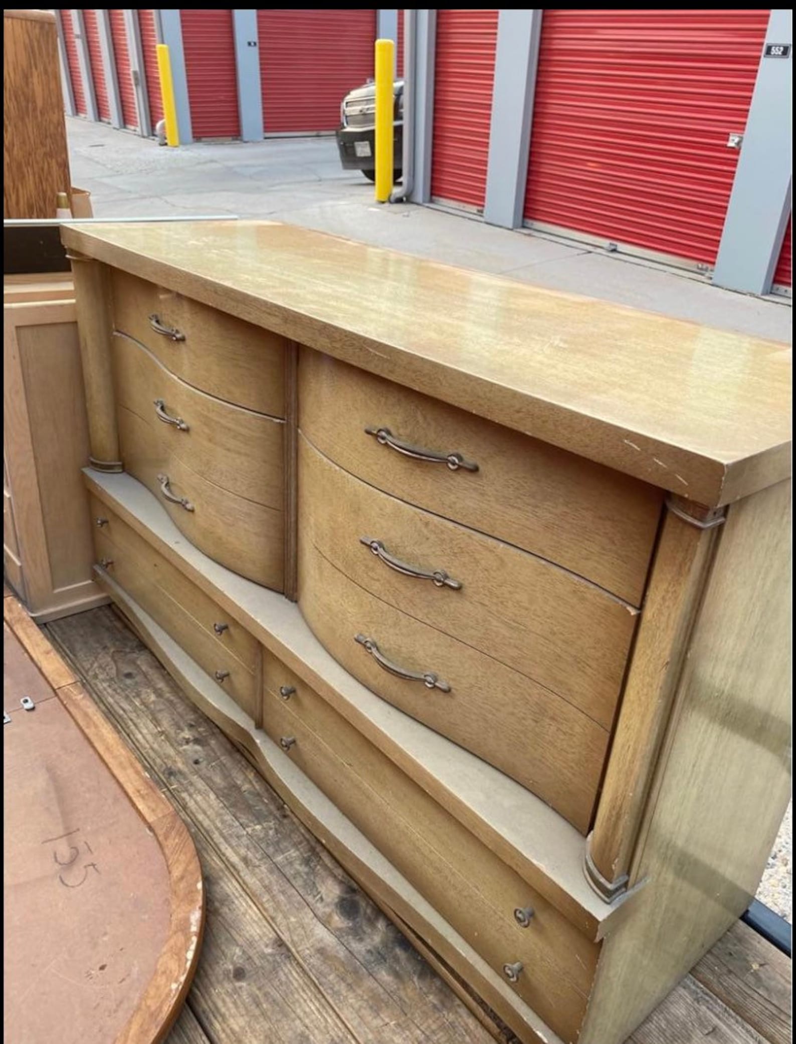 1 MCM Bassett Mid Century Modern Dresser Pull Hardware Furniture Knob