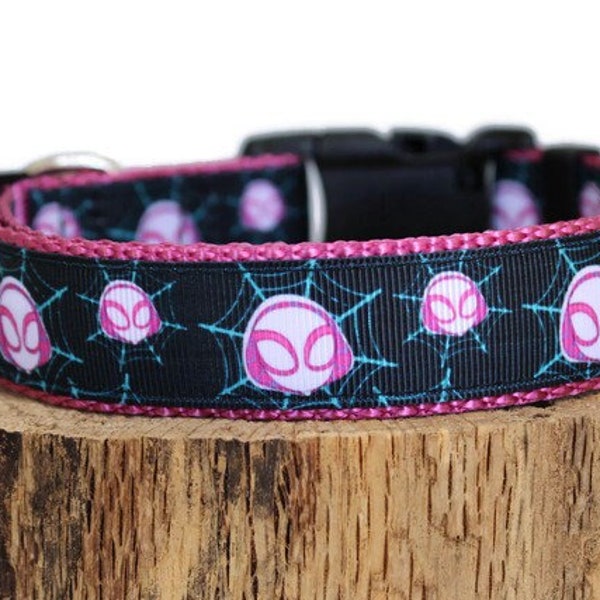 Gwen Stacy Spider Verse Dog Collar