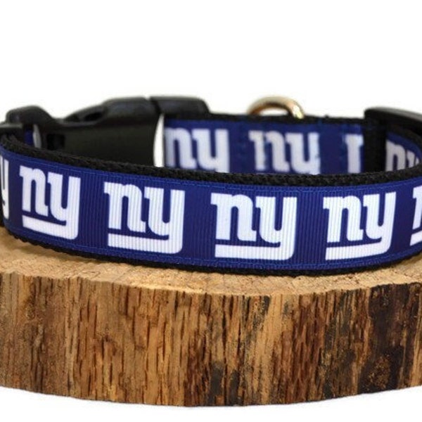 New York Giants Dog Collar, Giants Pet Gift, NY Dog Collar