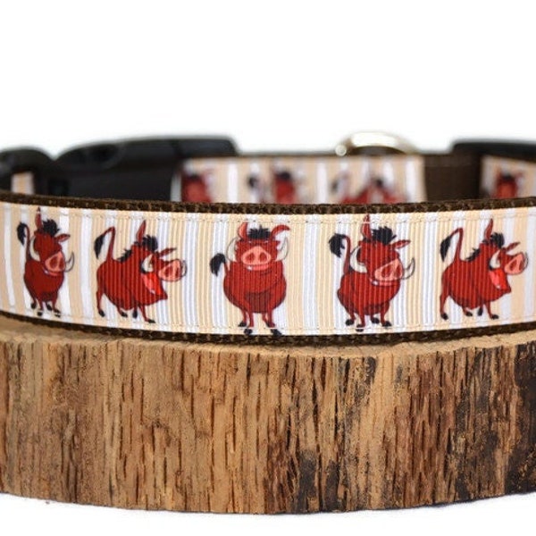 Pumbaa Lion King Dog Collar