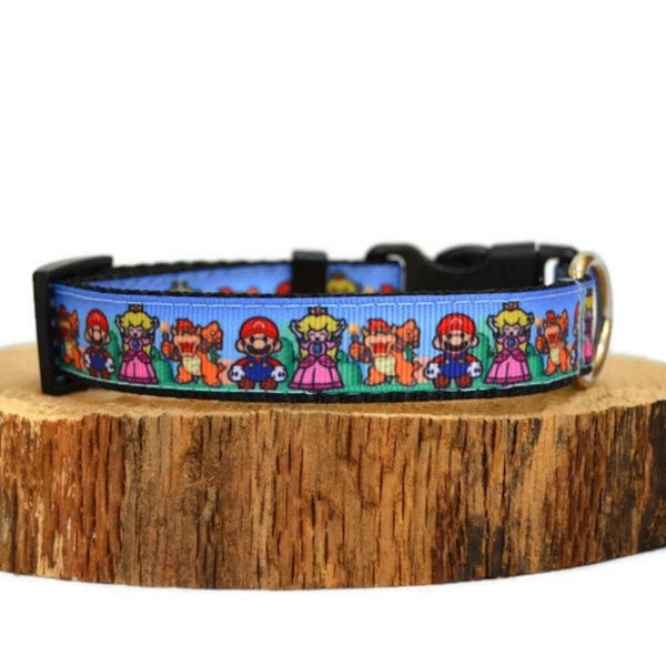 3/4" Super Mario Bros Dog Collar