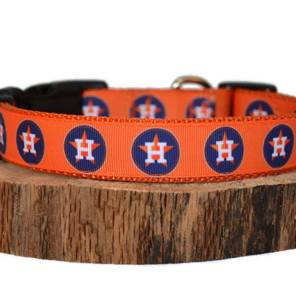 Houston Astros Baseball Dog Collar