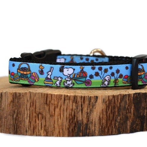 Snoopy Dog Collar Peanuts Woodstock Etsy