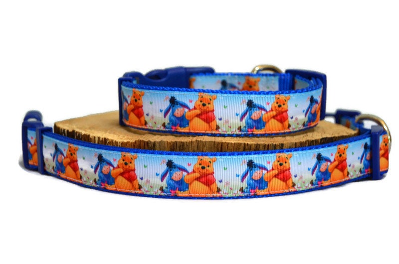 Winnie the Pooh & Eeyore Dog Collar Best Friends All Sizes Etsy