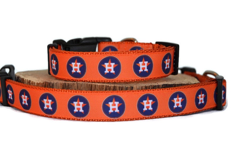 Houston Astros Baseball Dog Collar, 1 Wide S/M, L, XL!!