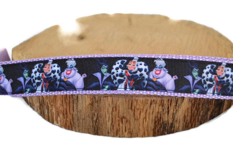 Disney Villain Dog Collar Maleficent Cruella De Vil Ursula Etsy