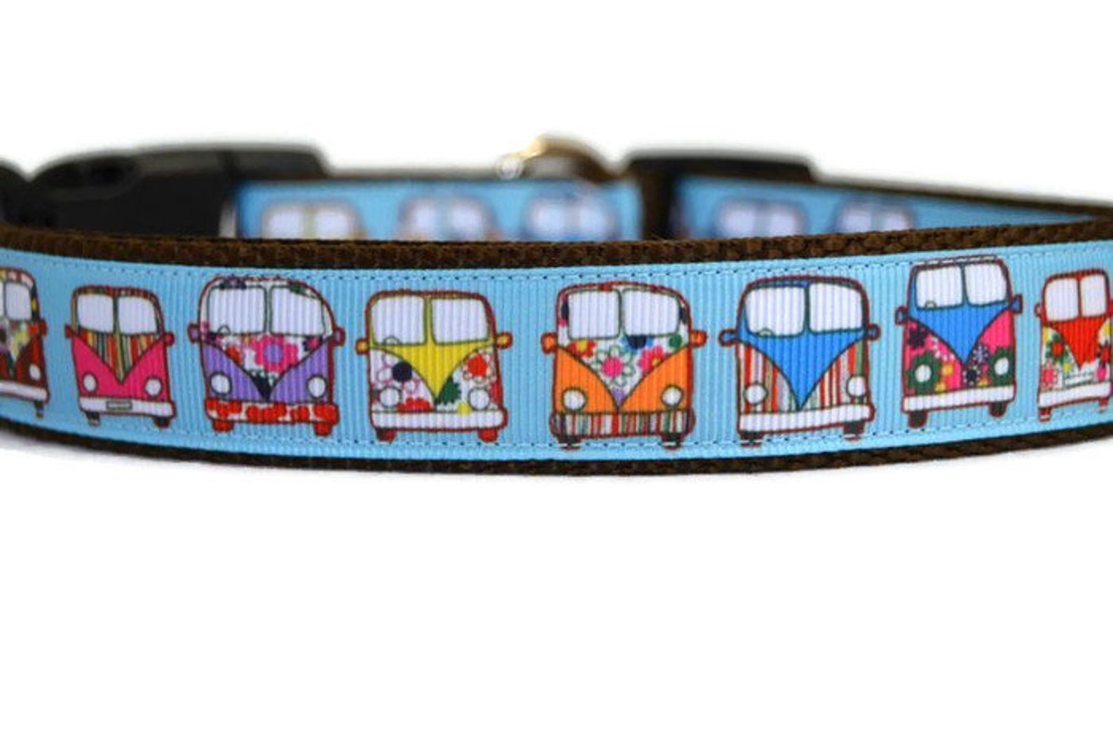 Hippie Bus Dog Collar Etsy