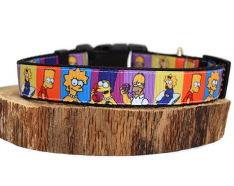 Simpsons Filmstrip Dog Collar