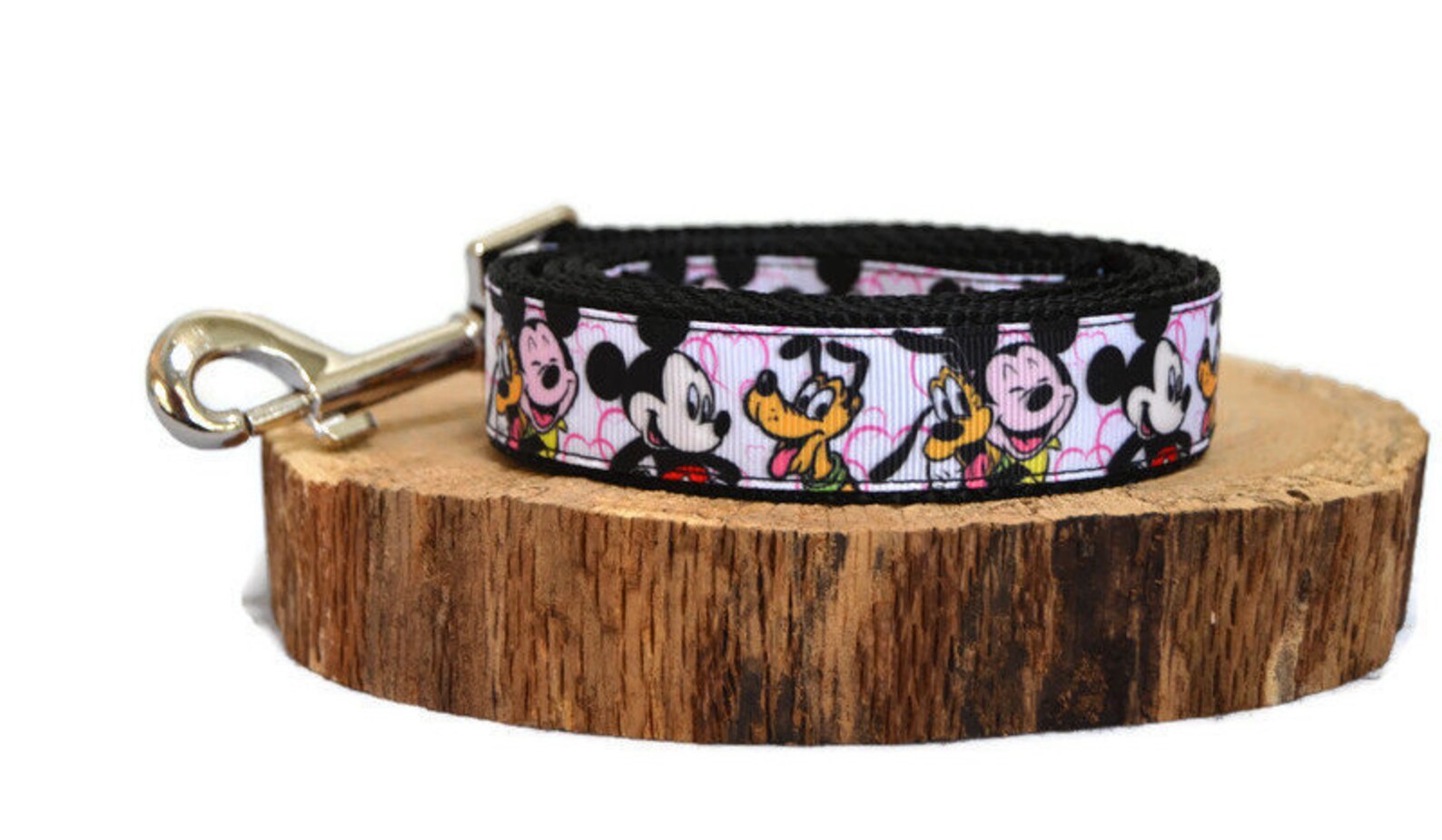 Mickey and Pluto Leash Disney Dog Leash Matching Collar Etsy